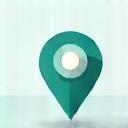 Icône représentant un point de localisation sur une carte